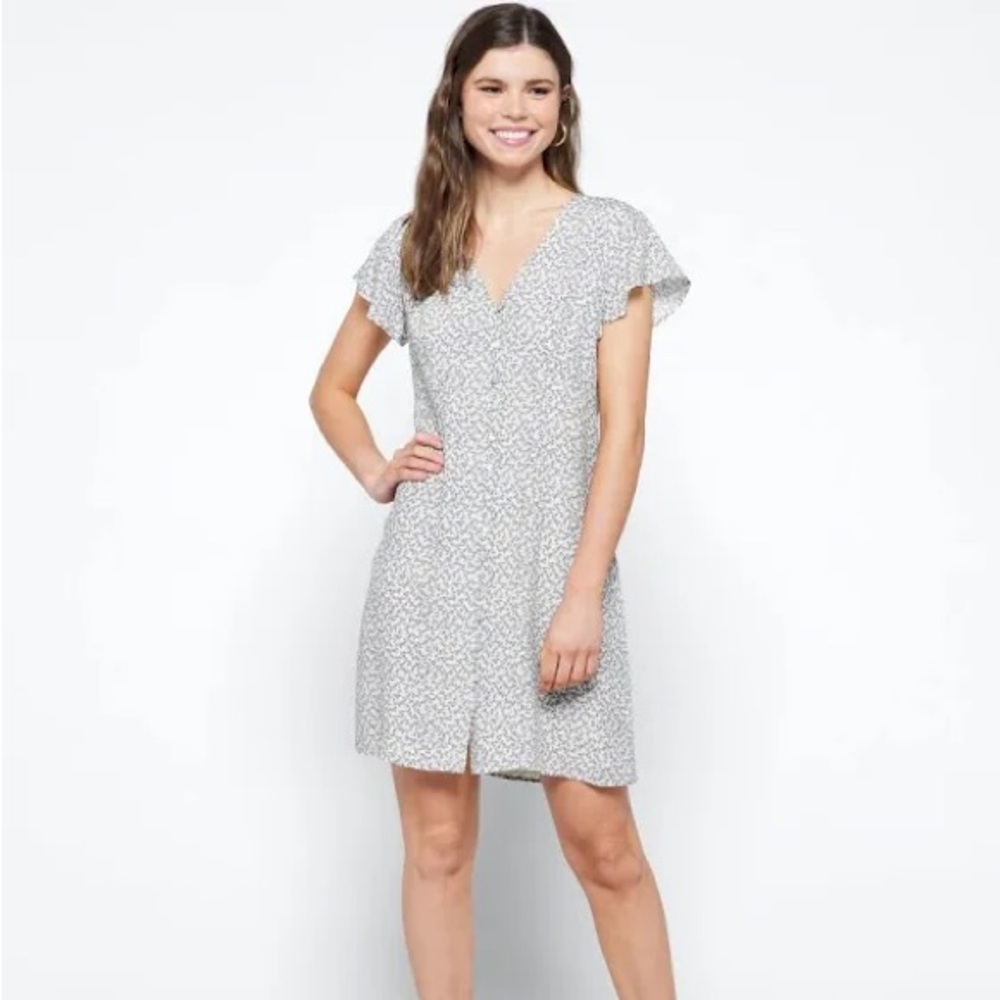 Rails Helena Floral Minidress in Blue Garden